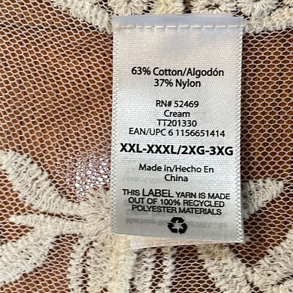 Woman’s lace beach cover up or dressing gown size xxl - Picture 13 of 13